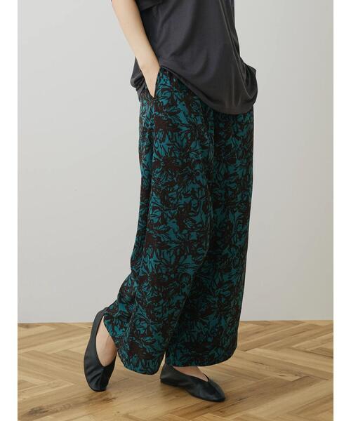 CRAFT STANDARD BOUTIQUE（クラフトスタンダードブティック）の「アートフラワーイージーパンツ（その他パンツ・レディース・アイボリー/グリーン・FREE）」の14枚目の写真