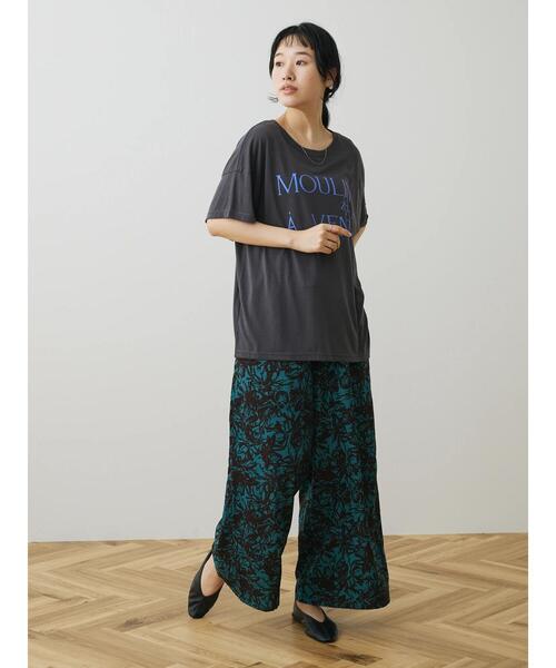 CRAFT STANDARD BOUTIQUE（クラフトスタンダードブティック）の「アートフラワーイージーパンツ（その他パンツ・レディース・アイボリー/グリーン・FREE）」の17枚目の写真