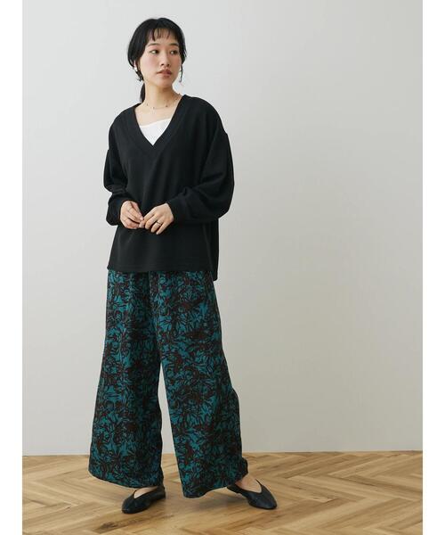 CRAFT STANDARD BOUTIQUE（クラフトスタンダードブティック）の「アートフラワーイージーパンツ（その他パンツ・レディース・アイボリー/グリーン・FREE）」の22枚目の写真