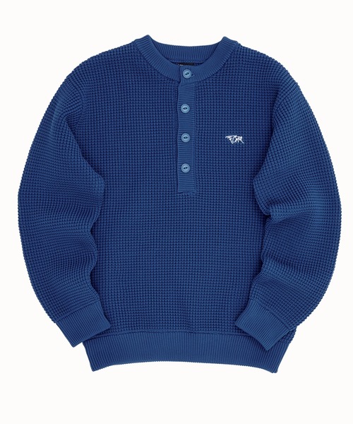 FCMM(エフシーエムエム)の「【日本限定アイテム】WAFFLE KNIT SWEATER/ワッフルニットセーター(ニット/セーター・メンズ・アイボリー/ブルー/グリーン・MEDIUM/LARGE)」の11枚目の写真