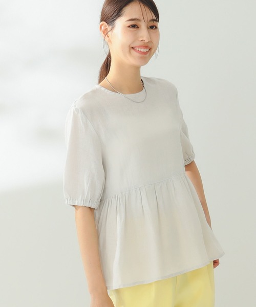 fog linen work(フォグリネンワーク)の「fog linen work × B:MING by BEAMS / 別注 ROSA TOP(シャツ/ブラウス・レディース・レッド/ブルー/アイボリー系・FREE)」の5枚目の写真