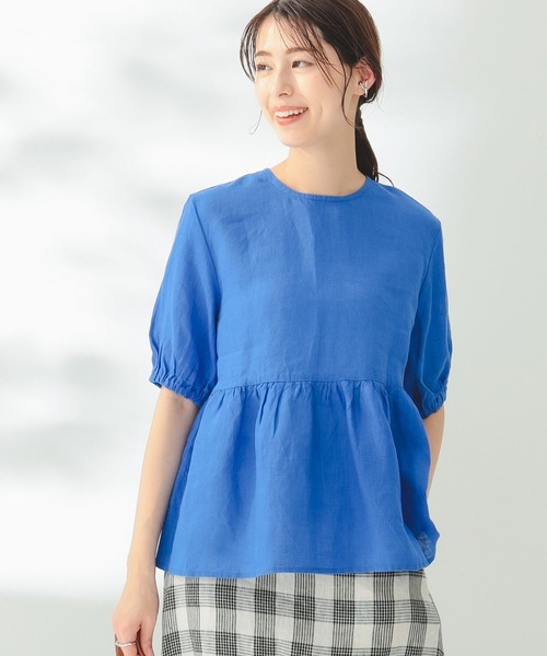 fog linen work(フォグリネンワーク)の「fog linen work × B:MING by BEAMS / 別注 ROSA TOP(シャツ/ブラウス・レディース・レッド/ブルー/アイボリー系・FREE)」の7枚目の写真