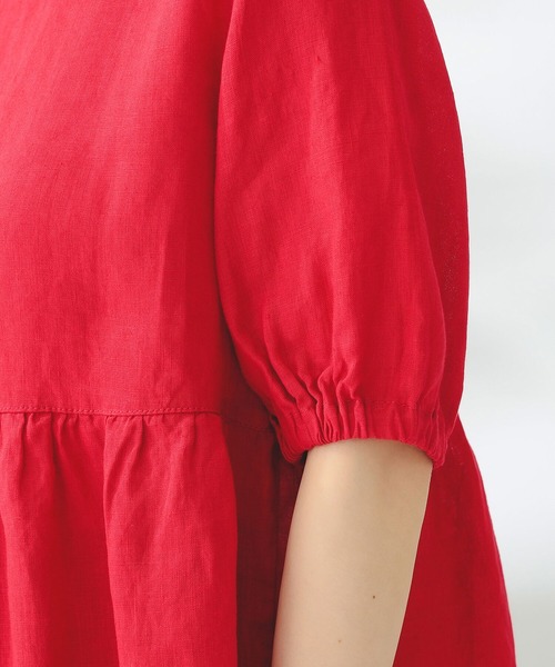 fog linen work(フォグリネンワーク)の「fog linen work × B:MING by BEAMS / 別注 ROSA TOP(シャツ/ブラウス・レディース・レッド/ブルー/アイボリー系・FREE)」の15枚目の写真