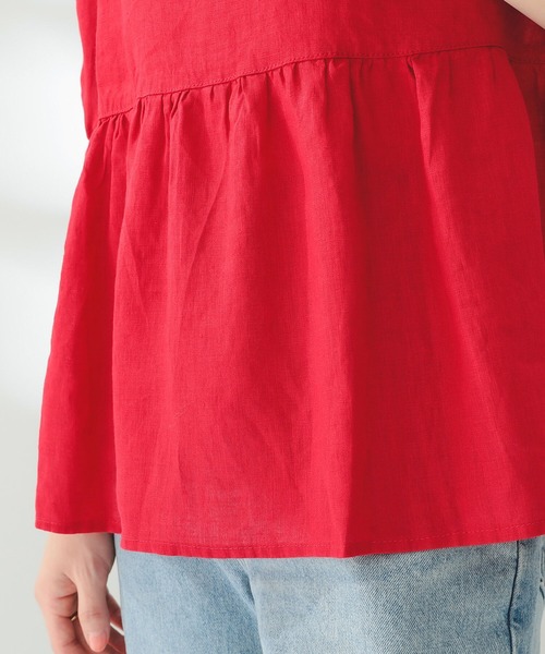 fog linen work(フォグリネンワーク)の「fog linen work × B:MING by BEAMS / 別注 ROSA TOP(シャツ/ブラウス・レディース・レッド/ブルー/アイボリー系・FREE)」の16枚目の写真