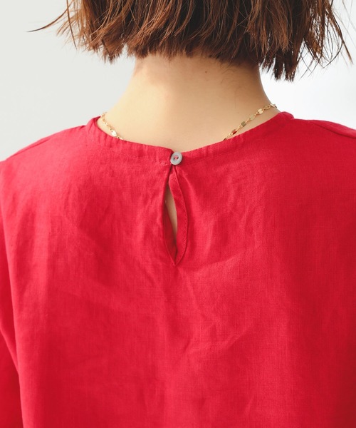 fog linen work(フォグリネンワーク)の「fog linen work × B:MING by BEAMS / 別注 ROSA TOP(シャツ/ブラウス・レディース・レッド/ブルー/アイボリー系・FREE)」の18枚目の写真
