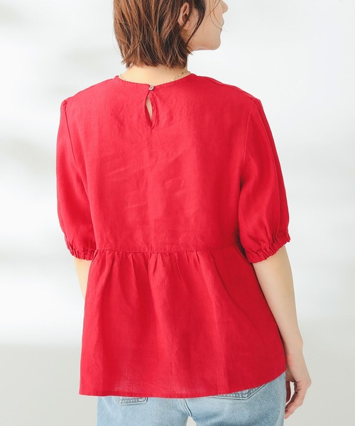 fog linen work(フォグリネンワーク)の「fog linen work × B:MING by BEAMS / 別注 ROSA TOP(シャツ/ブラウス・レディース・レッド/ブルー/アイボリー系・FREE)」の14枚目の写真