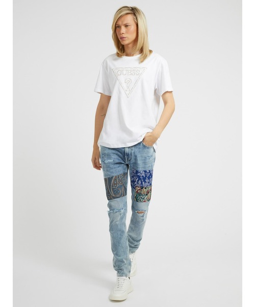 Guess（ゲス）の「Eco Moisey Logo Tee（Tシャツ/カットソー・メンズ・ライトグリーン/ホワイト・MEDIUM/LARGE/X-LARGE/SMALL）」の12枚目の写真