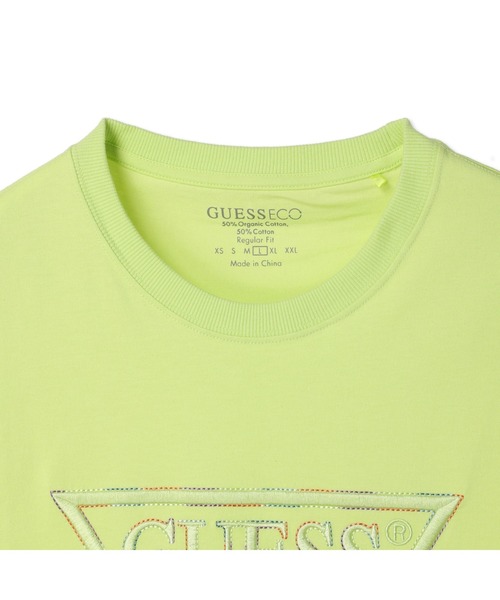 Guess（ゲス）の「Eco Moisey Logo Tee（Tシャツ/カットソー・メンズ・ライトグリーン/ホワイト・MEDIUM/LARGE/X-LARGE/SMALL）」の16枚目の写真