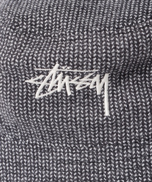 STUSSY（ステューシー）の「STUSSY/ステューシー ZIG ZAG STOCK BUCKET HAT バケットハット（ハット・メンズ・ブラック・S/M/L/XL）」の5枚目の写真
