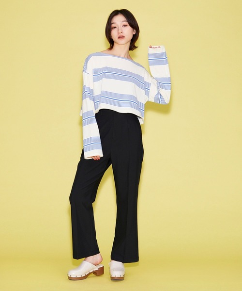 FOREVER 21(フォーエバー トゥエンティーワン)の「【BASIC】カラーストレートパンツ(スラックス・レディース・ブラック/チャコールグレー/グリーン/ベージュ・MEDIUM/SMALL)」の10枚目の写真