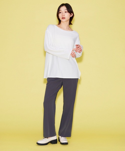 FOREVER 21(フォーエバー トゥエンティーワン)の「【BASIC】カラーストレートパンツ(スラックス・レディース・ブラック/チャコールグレー/グリーン/ベージュ・MEDIUM/SMALL)」の16枚目の写真