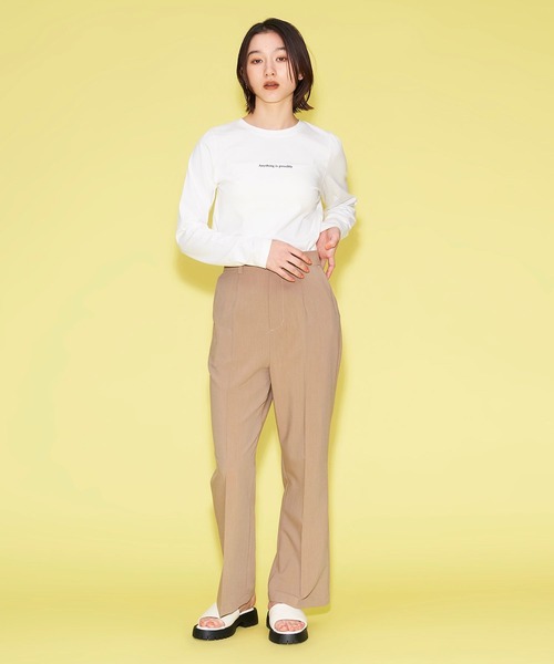 FOREVER 21(フォーエバー トゥエンティーワン)の「【BASIC】カラーストレートパンツ(スラックス・レディース・ブラック/チャコールグレー/グリーン/ベージュ・MEDIUM/SMALL)」の21枚目の写真