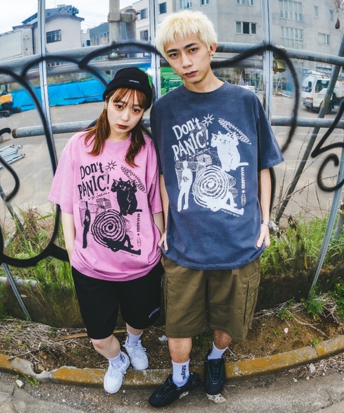mahagrid/マハグリッド』DON'T PANIC PIGMENT TEE/ドント