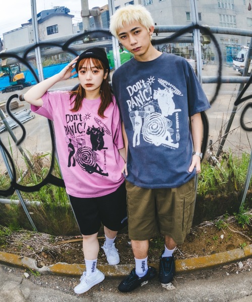 mahagrid/マハグリッド』DON'T PANIC PIGMENT TEE/ドント