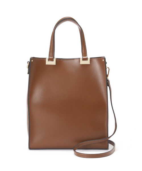 N.（N. Natural Beauty Basic）（エヌエヌナチュラルビューティーベーシック）の「スクエアメタルトートバッグ（トートバッグ・レディース・ブルー/ベージュ/ブラック・ﾌﾘ-）」の8枚目の写真