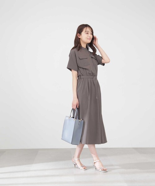 N.（N. Natural Beauty Basic）（エヌエヌナチュラルビューティーベーシック）の「スクエアメタルトートバッグ（トートバッグ・レディース・ブルー/ベージュ/ブラック・ﾌﾘ-）」の11枚目の写真