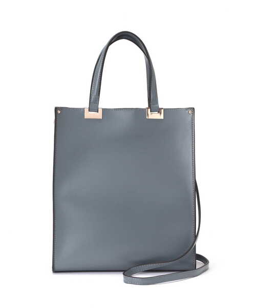 N.（N. Natural Beauty Basic）（エヌエヌナチュラルビューティーベーシック）の「スクエアメタルトートバッグ（トートバッグ・レディース・ブルー/ベージュ/ブラック・ﾌﾘ-）」の12枚目の写真