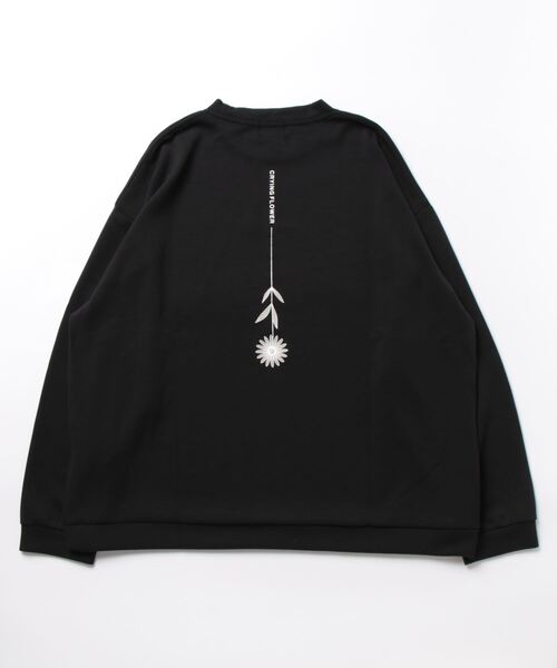 JUNRED（ジュンレッド）の「フラワープリントロングTシャツ（Tシャツ/カットソー・メンズ・グリーン/ブラック/ホワイト・S/L/M）」の19枚目の写真
