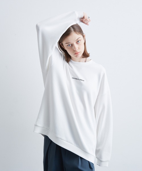 JUNRED（ジュンレッド）の「フラワープリントロングTシャツ（Tシャツ/カットソー・メンズ・グリーン/ブラック/ホワイト・S/L/M）」の2枚目の写真