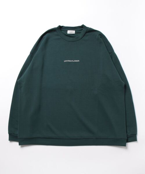 JUNRED（ジュンレッド）の「フラワープリントロングTシャツ（Tシャツ/カットソー・メンズ・グリーン/ブラック/ホワイト・S/L/M）」の17枚目の写真