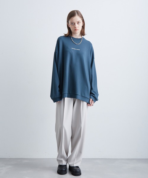 JUNRED（ジュンレッド）の「フラワープリントロングTシャツ（Tシャツ/カットソー・メンズ・グリーン/ブラック/ホワイト・S/L/M）」の14枚目の写真