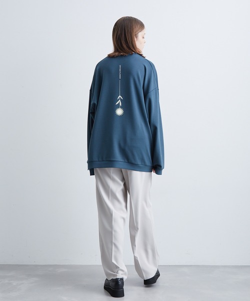 JUNRED（ジュンレッド）の「フラワープリントロングTシャツ（Tシャツ/カットソー・メンズ・グリーン/ブラック/ホワイト・S/L/M）」の15枚目の写真