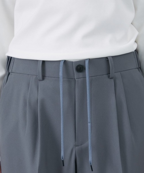 PUBLIC TOKYO（パブリックトウキョウ）の「エバークリースワイドテーパードスラックス（スラックス・メンズ・ダークグレー/ベージュ/ブラック/グレー・1/2/3）」の18枚目の写真