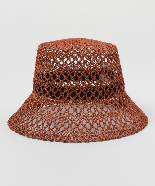 Casselini（キャセリーニ）の「Casselini/スカシアミバケットハット（ハット・レディース・ベージュ系その他/オレンジ系その他/グリーン・FREE）」の22枚目の写真