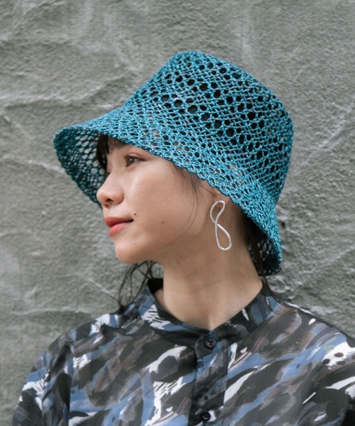 Casselini（キャセリーニ）の「Casselini/スカシアミバケットハット（ハット・レディース・ベージュ系その他/オレンジ系その他/グリーン・FREE）」の14枚目の写真