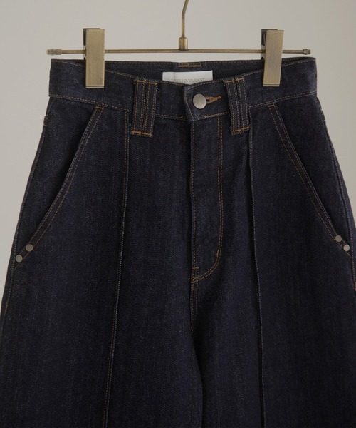 セール】Pintuck Tapered Denim（デニムパンツ）｜MIELI
