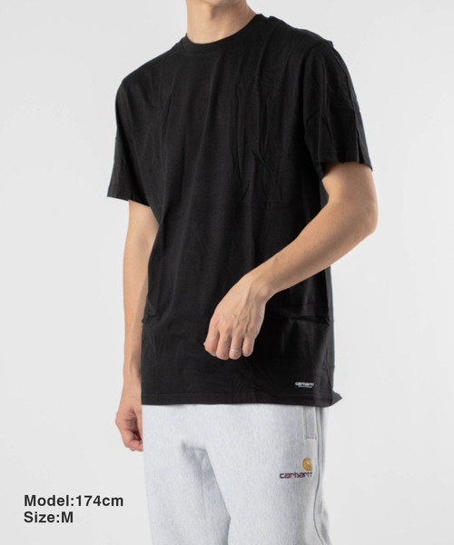 【CARHARTT】送料・関税込み Ｔシャツ クルーネック Carhartt tシャツ カーハート CRHTT87 S/S ポケット付き クルー