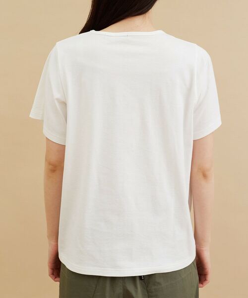 FRAPBOIS（フラボア）の「パッチレースT（Tシャツ/カットソー・レディース・ブラック/ホワイト・1）」の18枚目の写真