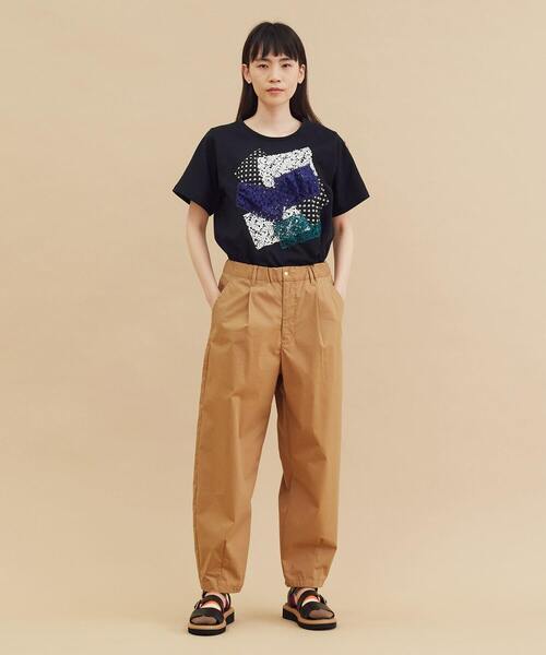 FRAPBOIS（フラボア）の「パッチレースT（Tシャツ/カットソー・レディース・ブラック/ホワイト・1）」の17枚目の写真