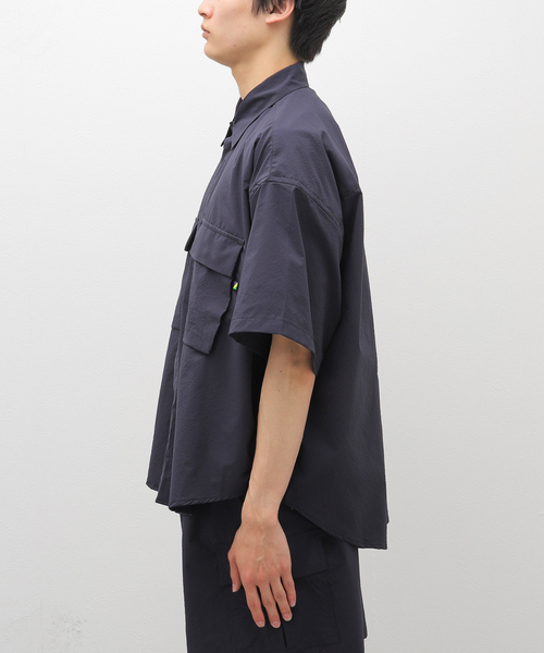 BAMBOO SHOOTS（バンブーシュート）の「【BAMBOO SHOOTS / バンブーシュート】SHORT SLEEVE SEERSUCKER WO（シャツ/ブラウス・メンズ・ネイビー・MEDIUM/LARGE）」の4枚目の写真