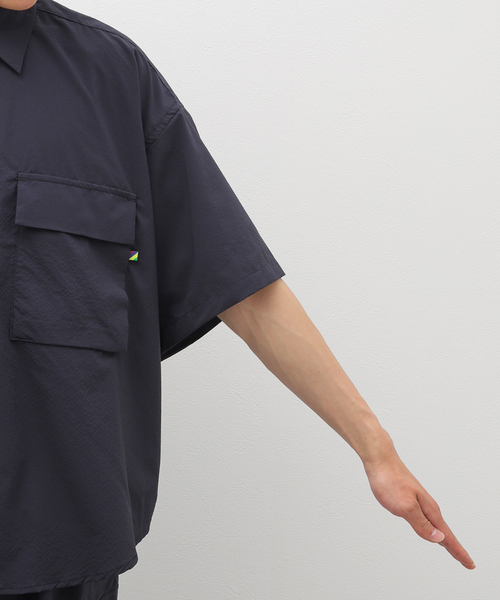 BAMBOO SHOOTS（バンブーシュート）の「【BAMBOO SHOOTS / バンブーシュート】SHORT SLEEVE SEERSUCKER WO（シャツ/ブラウス・メンズ・ネイビー・MEDIUM/LARGE）」の8枚目の写真