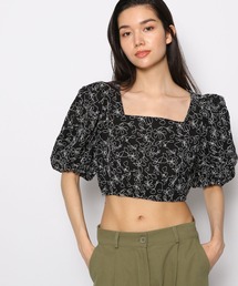 FOREVER 21 | ライン刺繍パフブラウス(シャツ/ブラウス)