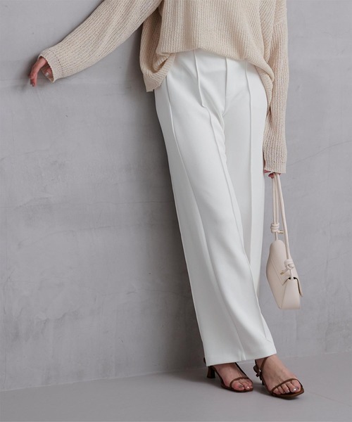 UR'S（ユアーズ）の「ボンディングセンターピンタックワイドパンツ（その他パンツ・レディース・ネイビー/ブラック/ライトブルー/ホワイト・S/M/L）」の17枚目の写真