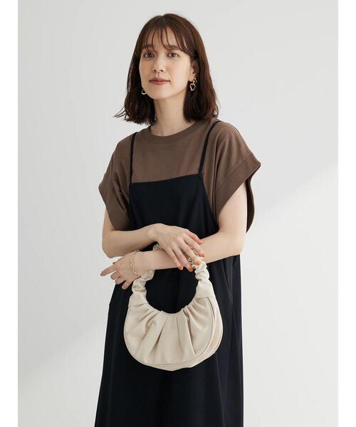 Sugar spoon（シュガースプーン）の「・SUGAR　SPOON　フレンチリブTシャツ（Tシャツ/カットソー・レディース・チャコールグレー/オフホワイト/ブラック/ブラウン・FREE）」の20枚目の写真