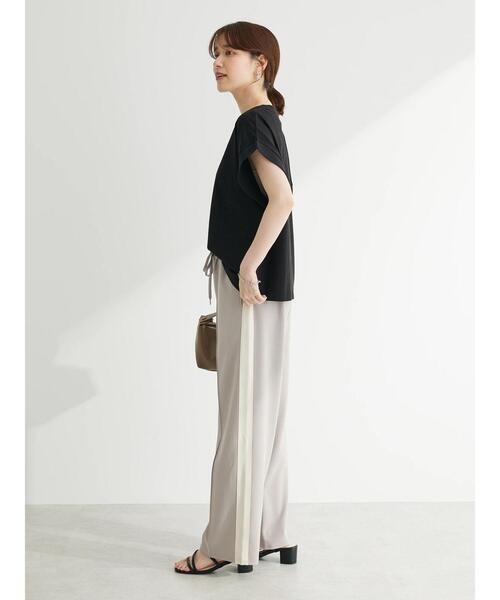 Sugar spoon（シュガースプーン）の「・SUGAR　SPOON　フレンチリブTシャツ（Tシャツ/カットソー・レディース・チャコールグレー/オフホワイト/ブラック/ブラウン・FREE）」の22枚目の写真