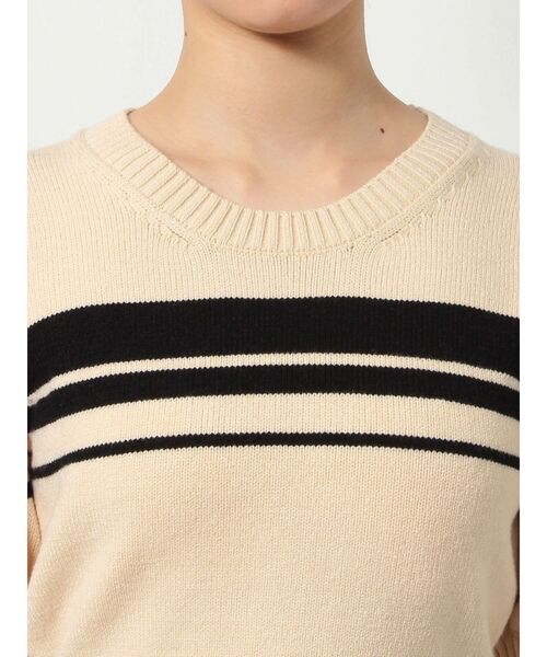 RESEXXY（リゼクシー）の「バブルスリーブクロップドニット（ニット/セーター・レディース・ブラウン/アイボリー/ブラック・FREE）」の9枚目の写真