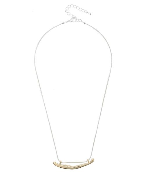 AMERICAN HOLIC（アメリカンホリック）の「ニュアンスバーネックレス（ネックレス・レディース・シルバー/ゴールド・FREE）」の3枚目の写真