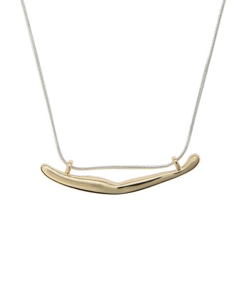 AMERICAN HOLIC（アメリカンホリック）の「ニュアンスバーネックレス（ネックレス・レディース・シルバー/ゴールド・FREE）」の5枚目の写真