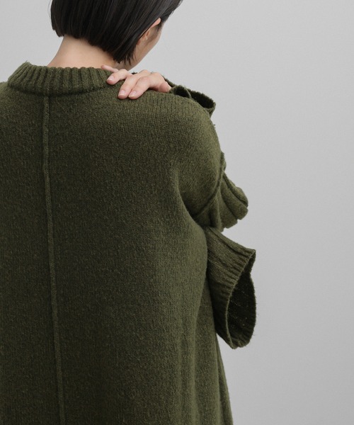 select MOCA（セレクトモカ）の「センターリンキングリラックスニットワンピース（ワンピース・レディース・ベージュ/ブラック/オリーブ・FREE）」の20枚目の写真