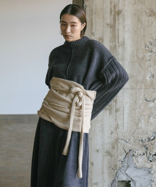 セール】センターリンキングリラックスニットワンピース