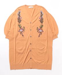 【alpha】花柄オレンジ系カーディガン 楽天市場】10/18 20時から残りわずか カーディガン レディース