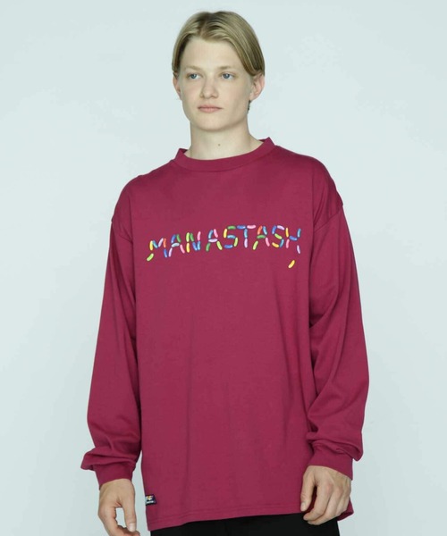 MANASTASH（マナスタッシュ）の「MANASTASH/マナスタッシュ/CHILLIMESH L/S TEE JB LOGO/チリメッシュジェリービーンロゴ（Tシャツ/カットソー・メンズ・ホワイト/ピンク/ネイビー・2XL/L/XL/M）」の18枚目の写真