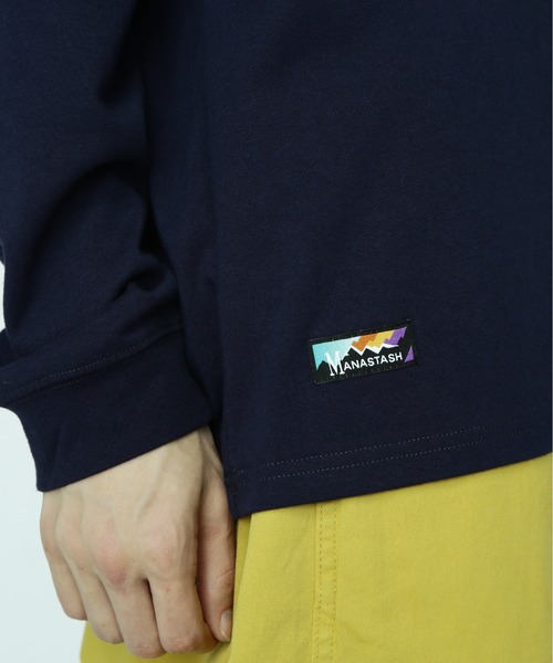 MANASTASH（マナスタッシュ）の「MANASTASH/マナスタッシュ/CHILLIMESH L/S TEE JB LOGO/チリメッシュジェリービーンロゴ（Tシャツ/カットソー・メンズ・ホワイト/ピンク/ネイビー・2XL/L/XL/M）」の9枚目の写真