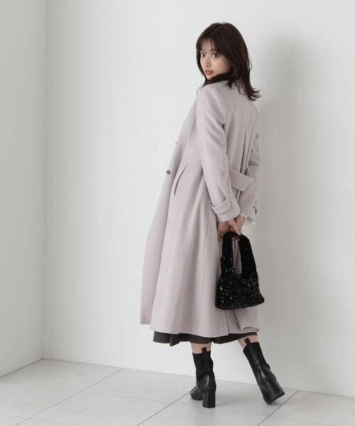 PROPORTION BODY DRESSING(プロポーションボディドレッシング)の「チェスターコート / 1213252006(ステンカラーコート・レディース・グレー/オフホワイト/ライトグリーン・SMALL/MEDIUM)」の10枚目の写真