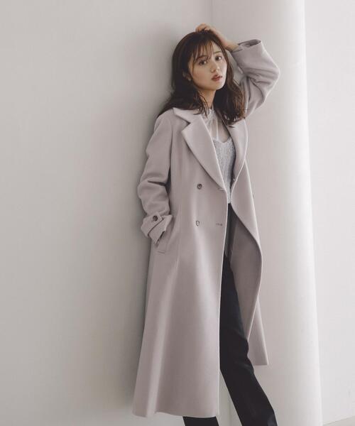 PROPORTION BODY DRESSING(プロポーションボディドレッシング)の「チェスターコート / 1213252006(ステンカラーコート・レディース・グレー/オフホワイト/ライトグリーン・SMALL/MEDIUM)」の14枚目の写真