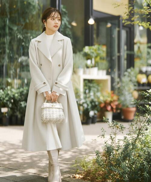 PROPORTION BODY DRESSING(プロポーションボディドレッシング)の「チェスターコート / 1213252006(ステンカラーコート・レディース・グレー/オフホワイト/ライトグリーン・SMALL/MEDIUM)」の7枚目の写真